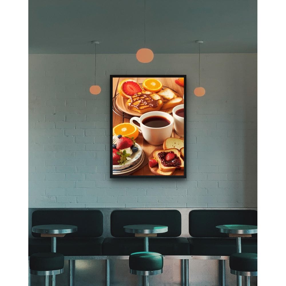 Quadro Decorativo Café Da Manhã - 70X50Cm