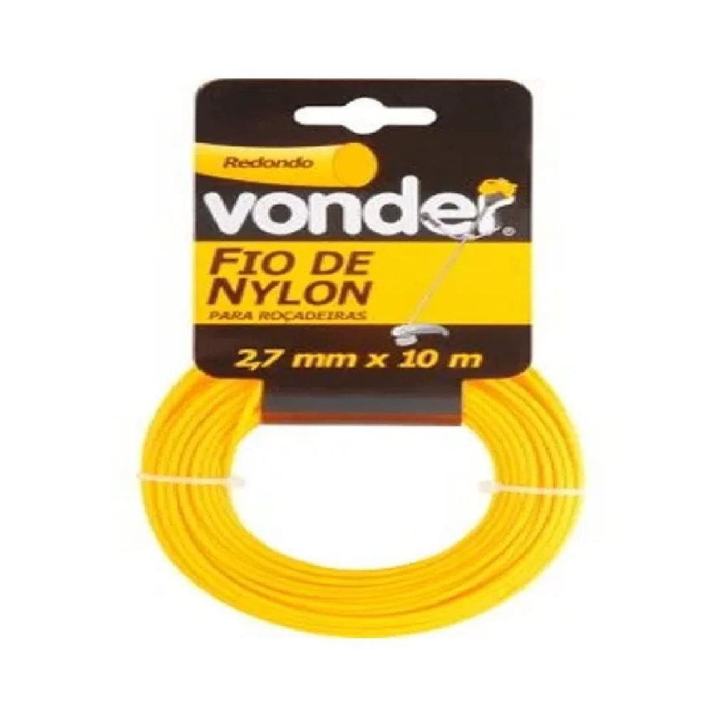 Fio De Nylon 2,7Mm X  10M Redondo - Vonder 3373270010
