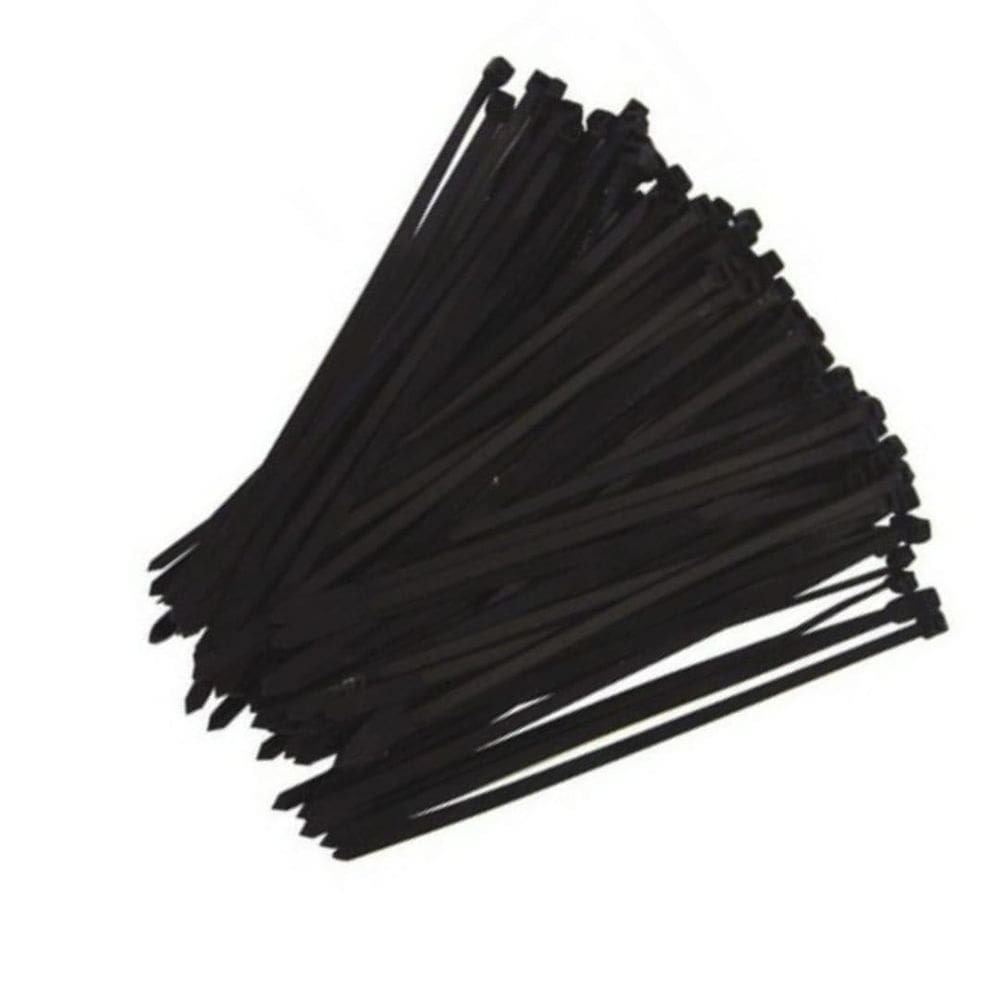 Abraçadeira De Nylon Uv Preta 340X4,80 Mm - 100 Peças