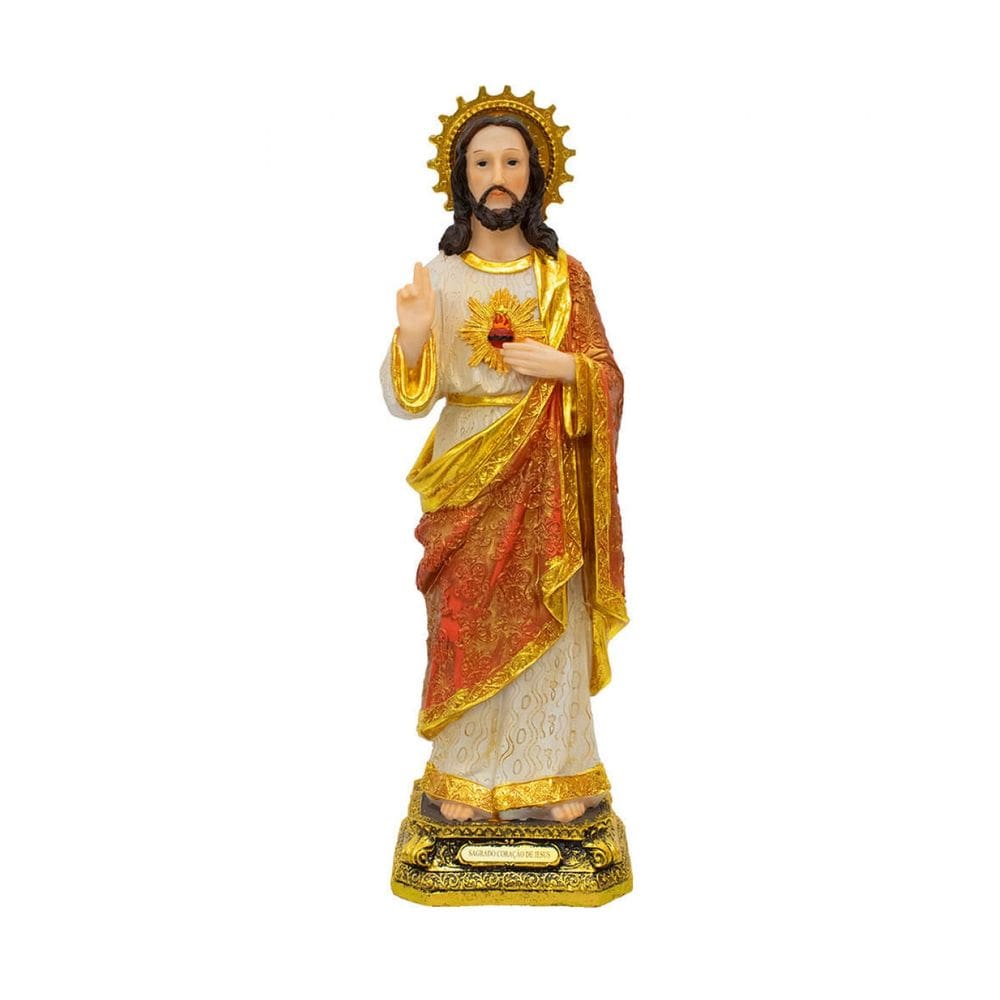 Sagrado Coração De Jesus 51cm - Enfeite Resina