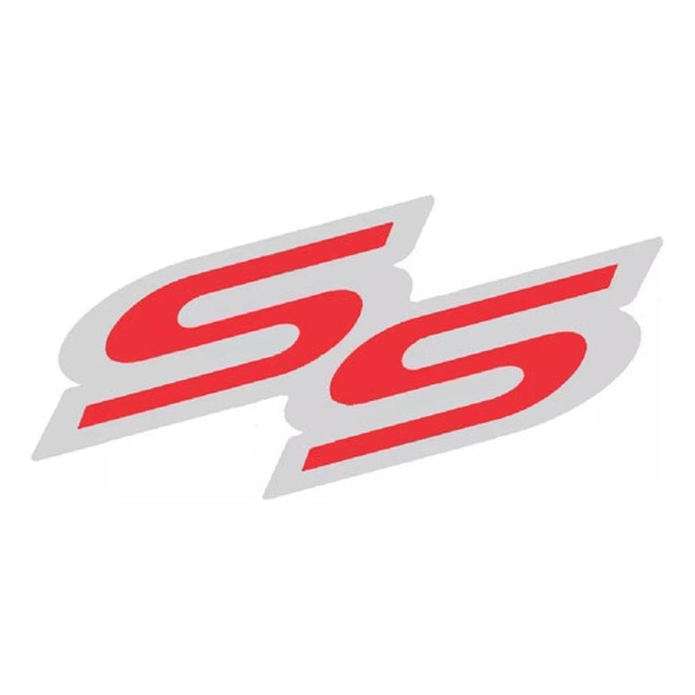 Adesivo Emblema Corsa Ss Resinado Vermelho Ss02