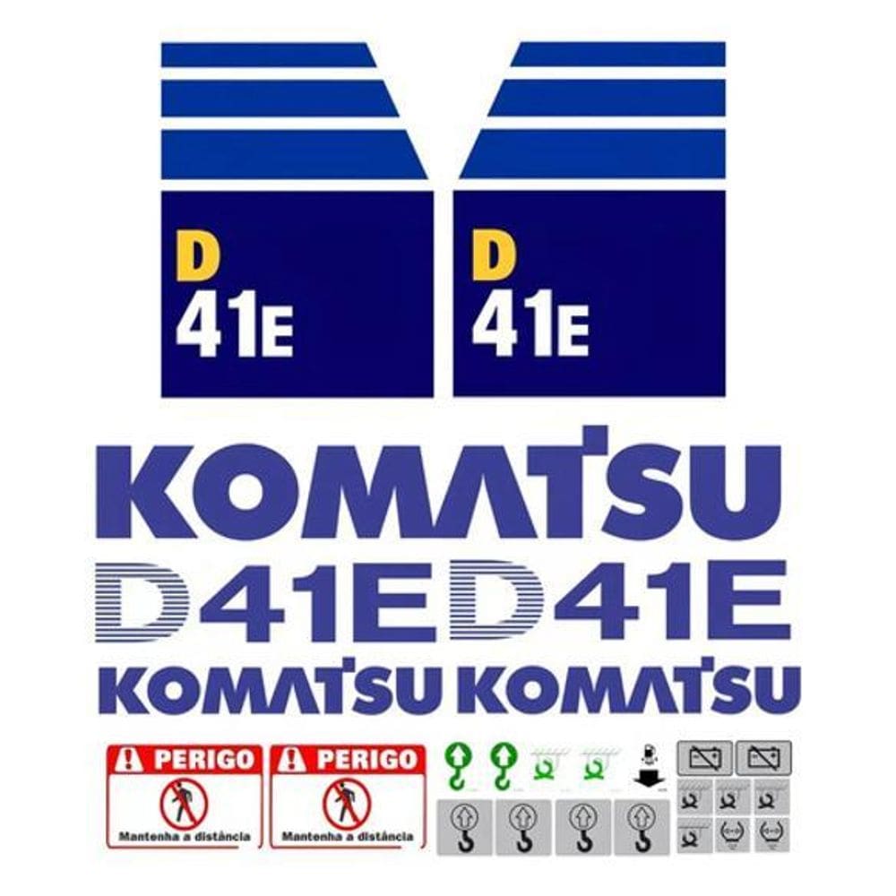 Kit Adesivos Komatsu D41 E