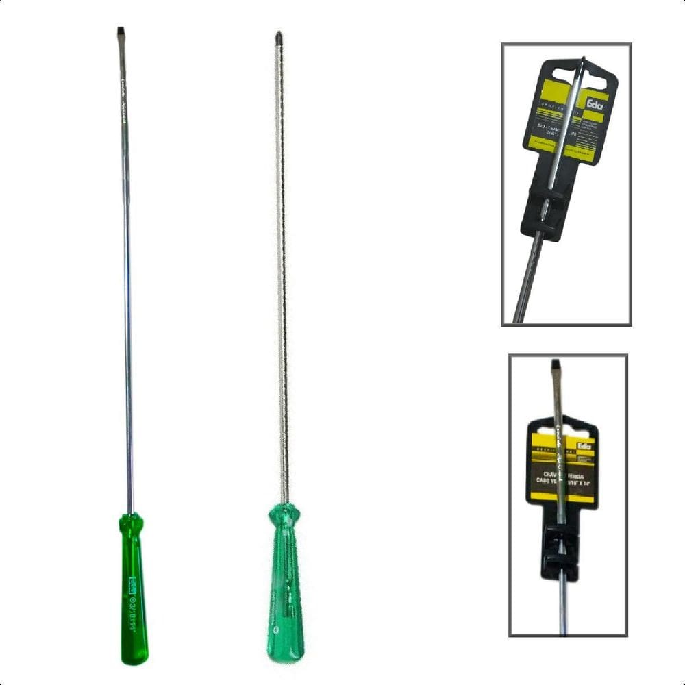 Chave de Philips e Fenda EDA Imantada 3/16 x 14 Aço PVC
