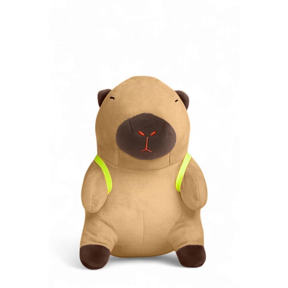 Capivara De Pelúcia Grande 30Cm Com Acessório Tartaruga