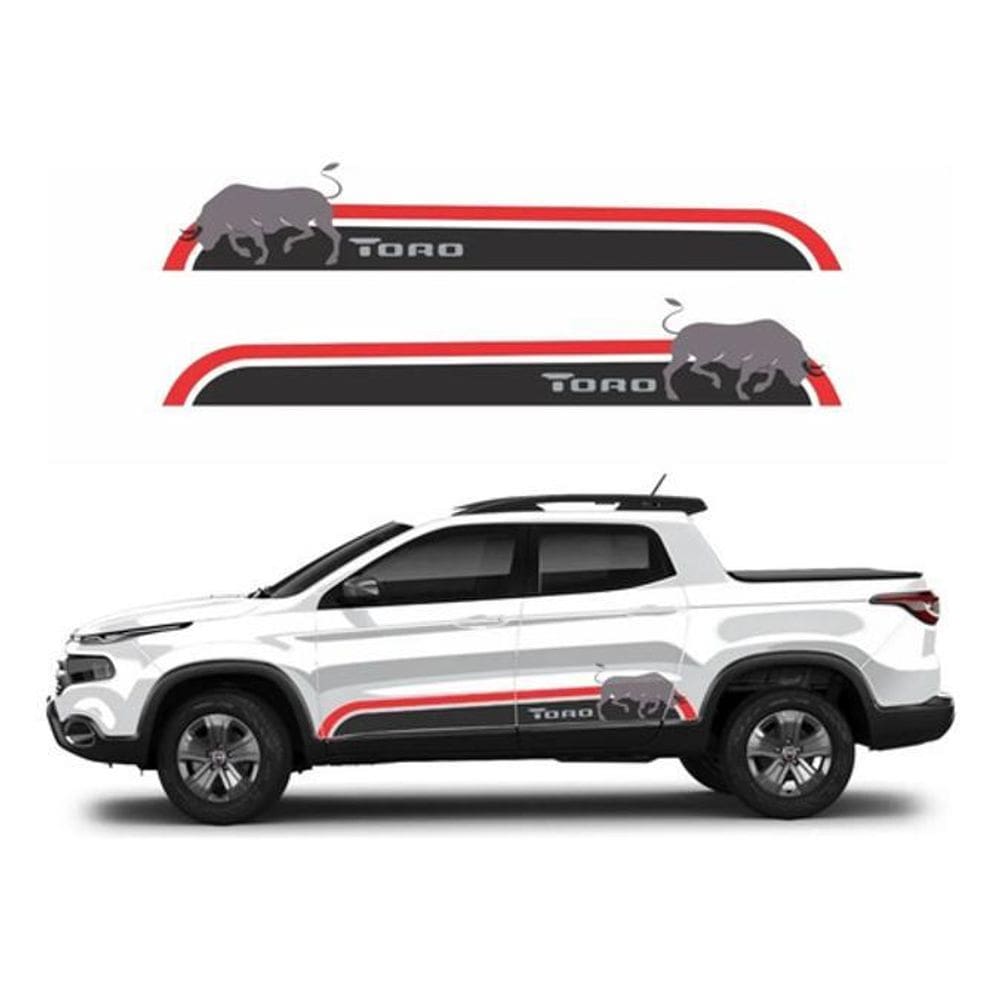 Adesivo Fiat Toro Faixa Lateral Tor06