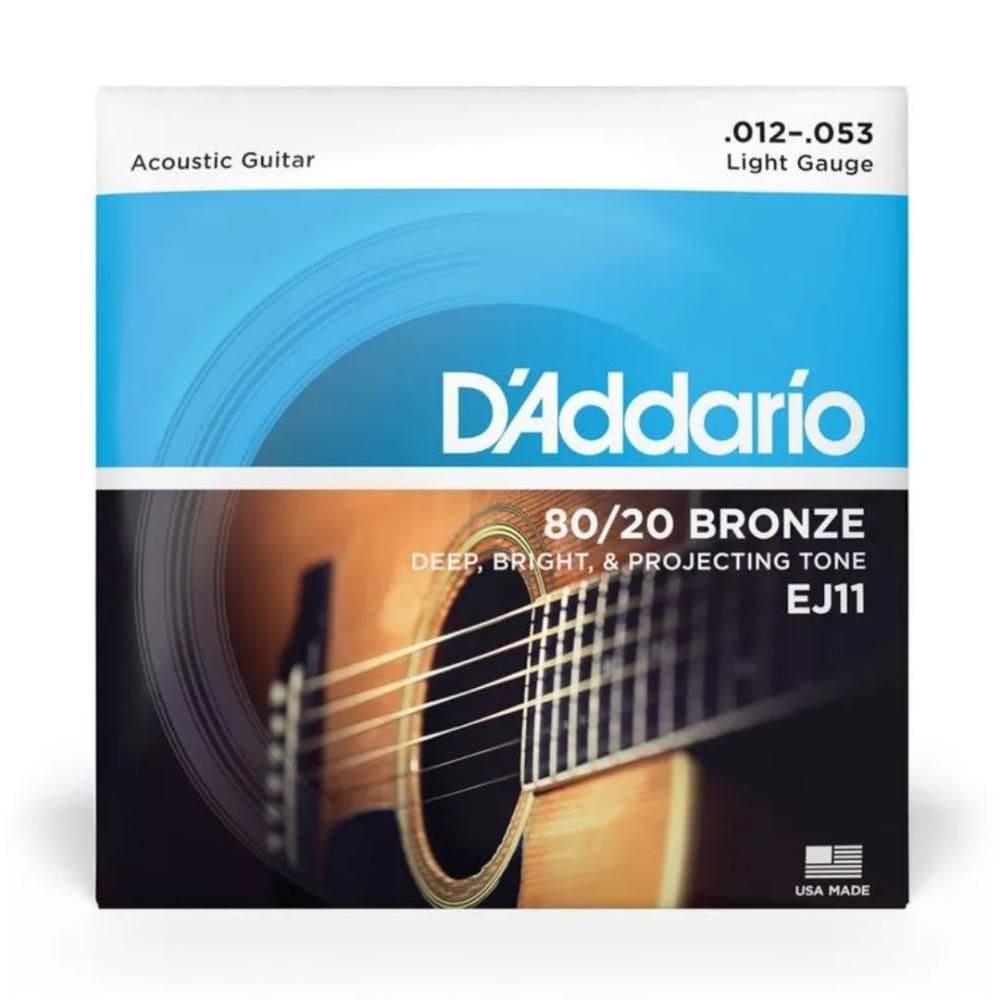 Encordoamento Violao Daddario EJ11 Light .012-.053
