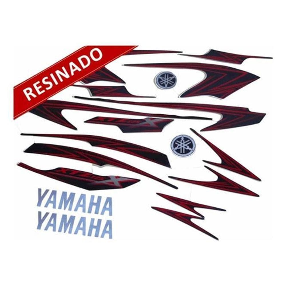 Kit Adesivos Xtz 125X 2008 Preta Resinado 10281