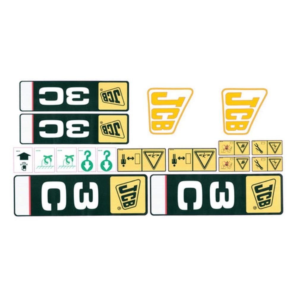 Kit Etiquetas Adesivos Retro Escavadeira Jcb 3C