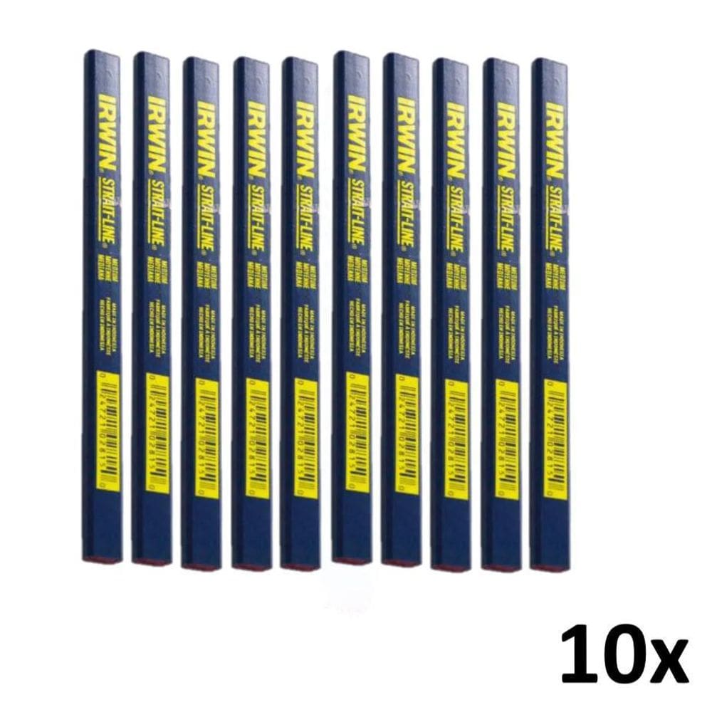 Kit 10 Lápis Carpinteiro E Marceneiro Para Marcações Irwin