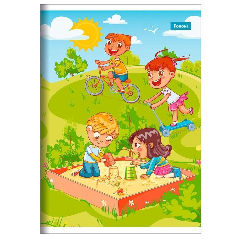 Caderno Brochura 96Fls Flex 140X200Mm Básico Parque Foroni