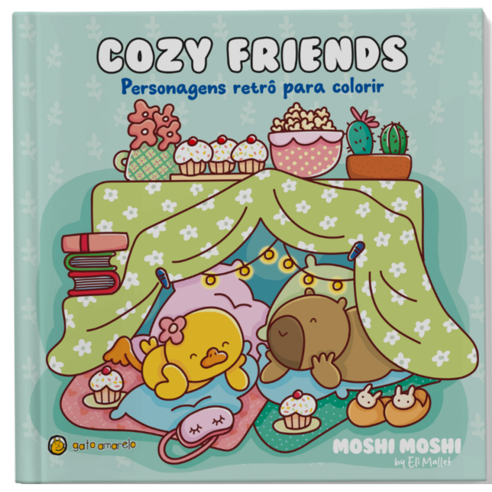 Cozy Friends: Personagens Retrô Para Colorir