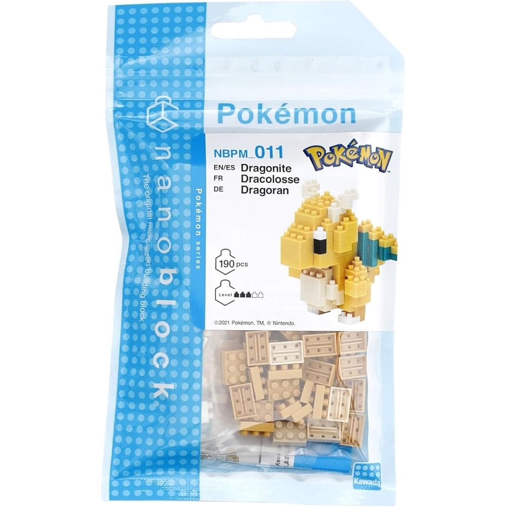 Blocos De Montar Pokémon Dragonite Nanoblock - Kawada