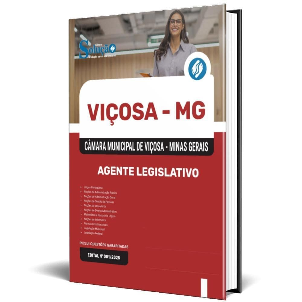 Apostila Câmara Viçosa Mg 2025 - Agente Legislativo