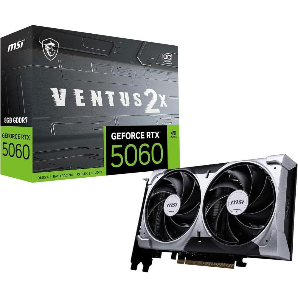 Placa De Vídeo Rtx 5060 OC 8gb GDDR7 128b MSI Nvidia Gaming