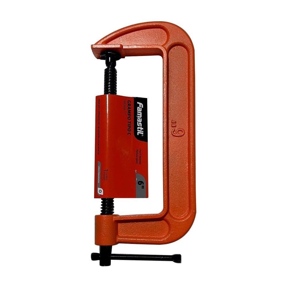 Grampo Famastil Tipo C 6P para Carpinteiro