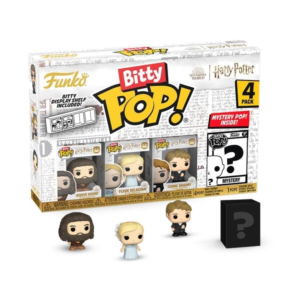Bitty Pop Harry Potter 4 - Hagrid, Fleur Delacour E Cedrico
