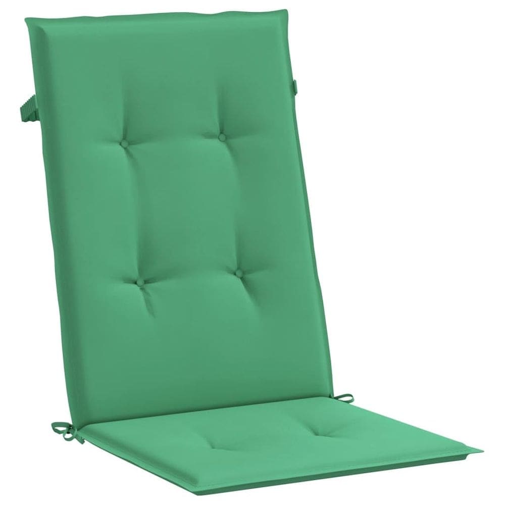 Almofadas de cadeira vidaXL Green Highback 4 peças de poliéster