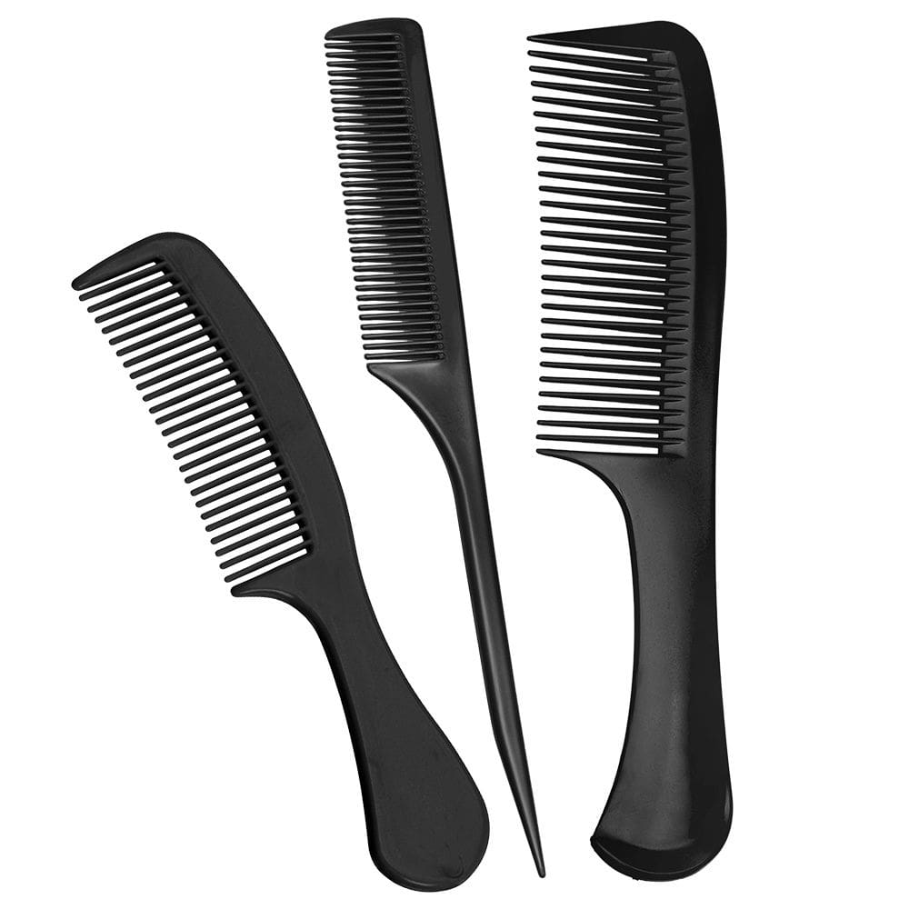 Kit Econômico de Pentes 3 Peças Preto