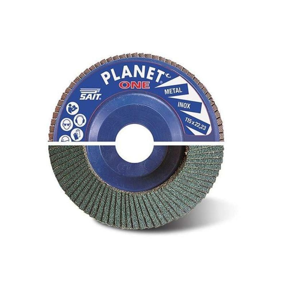 Disco Flap Reto Planet Pl1 Z 115X22,22Mm Grão 60 - Sait