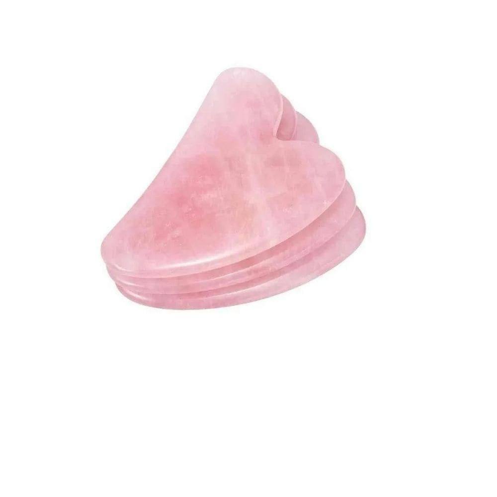 Gua Sha Facial Cristal Rosa Raspagem Massagem