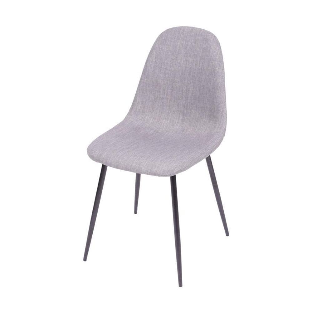 Cadeira Boxbit Charla Base Em Metal Cinza