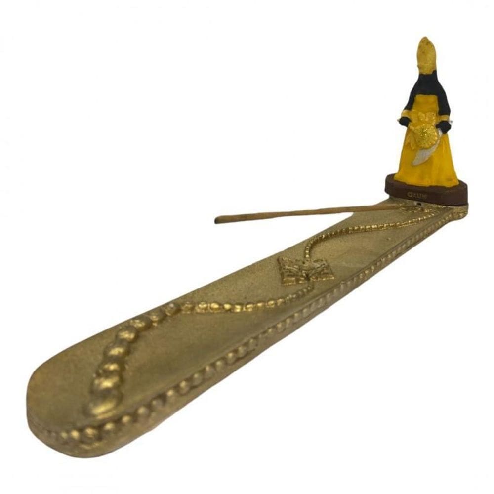 Incensário Régua Orixá Em Resina 24 Cm - Escolha A Cor