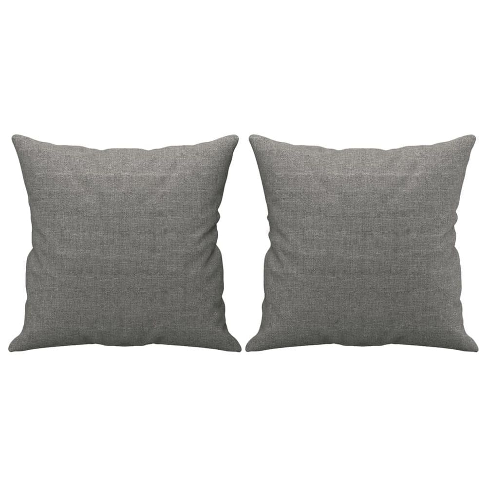 Almofadas vidaXL cinza escuro quadradas 40x40cm Conjunto de 2