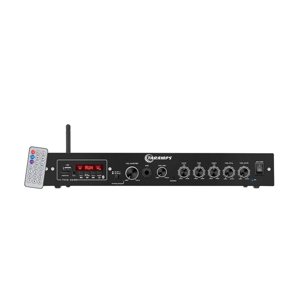 Amplificador Receiver Residencial Taramps THS 3600 120W RMS