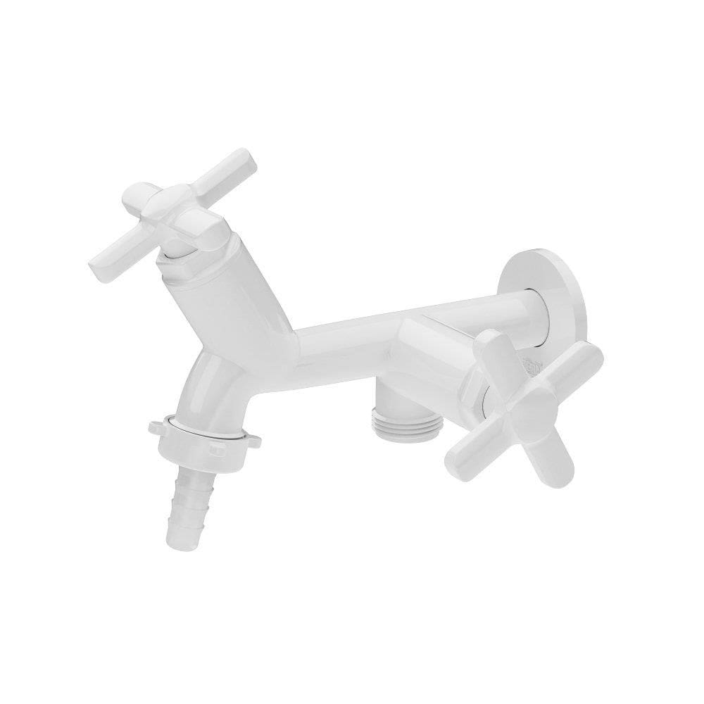 Torneira Tanque Herc Máquina Lavar Sicilia Abs Branco