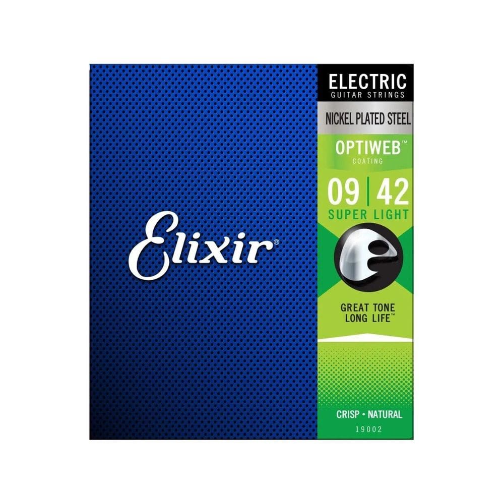 Encordoamento 009 Super Light Guitarra Optiweb Elixir