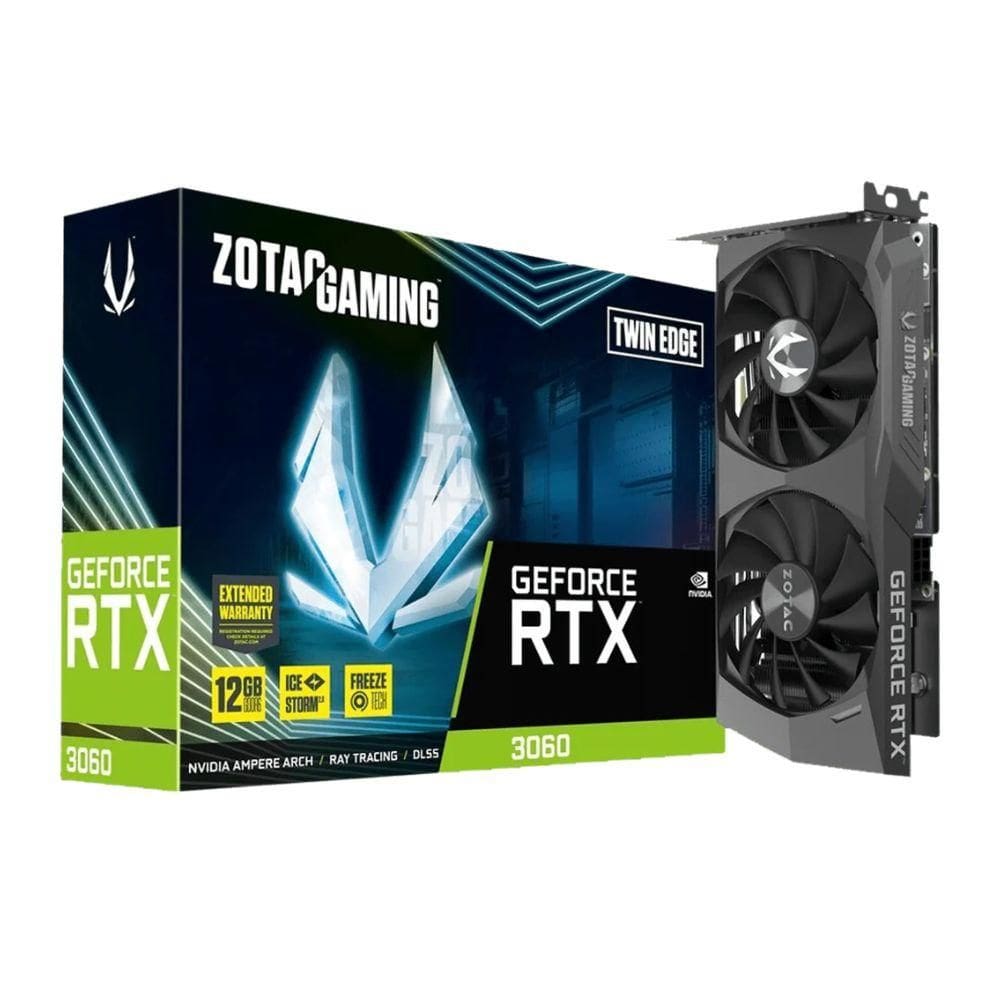Placa de Video Zotac RTX 3060 Twin Edge OC 12GB GDDR6 192bit Ray Tracing