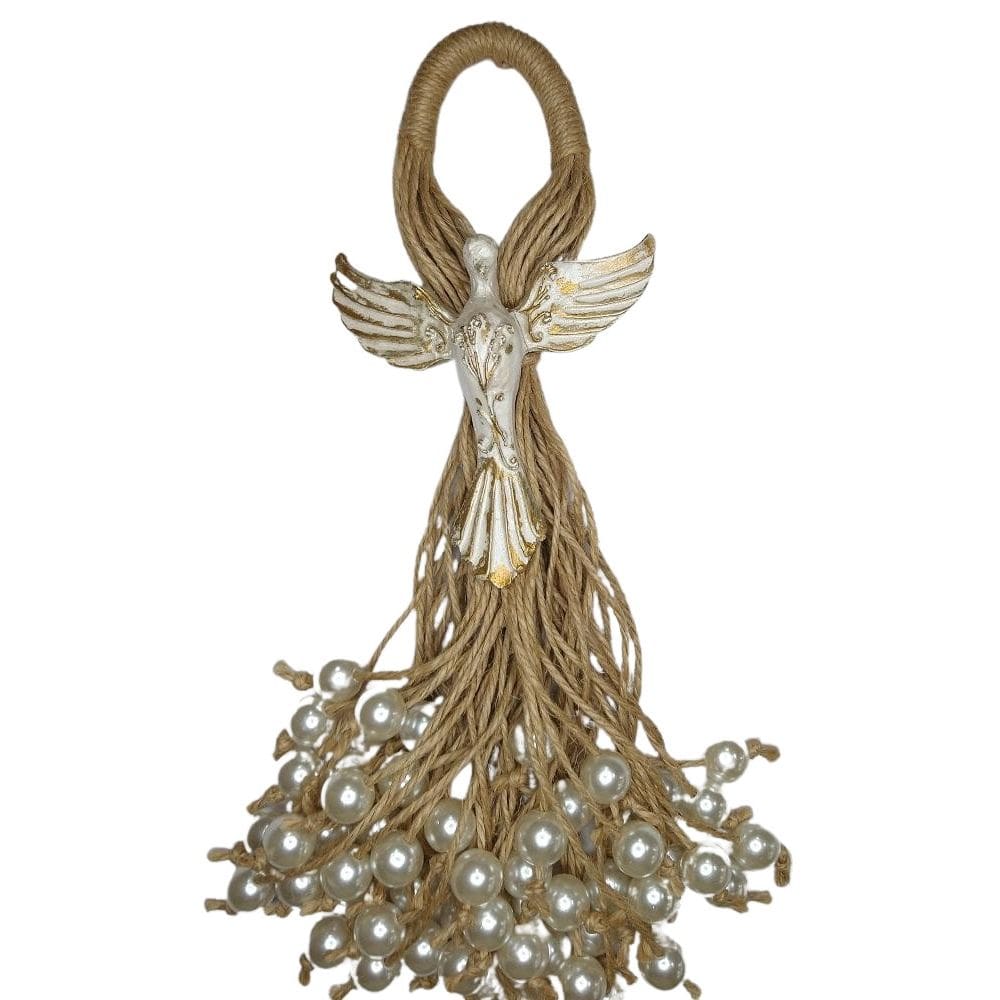 Adorno De Porta Decorativo Espírito Santo 23Cm Em Resina