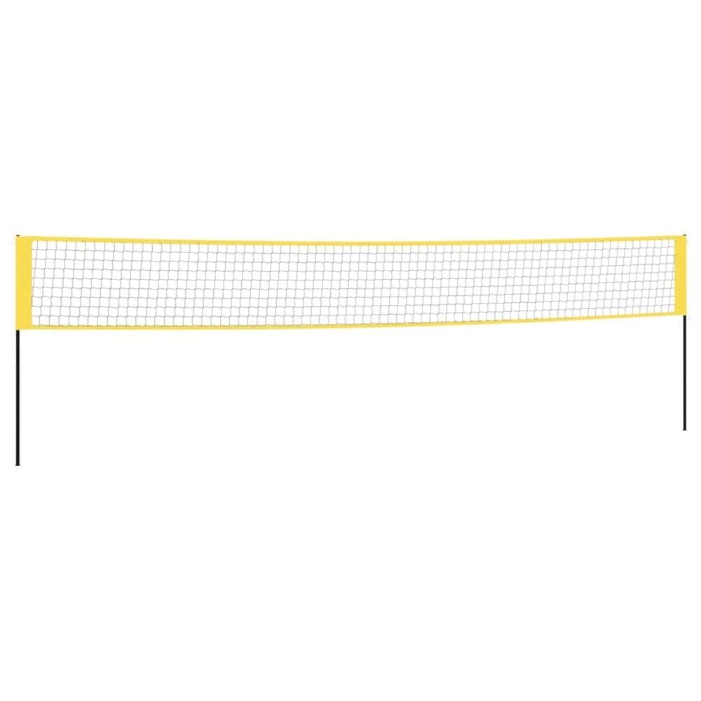 Conjunto de rede de badminton VidaXL em tecido PE durável com raquetes e bolsa