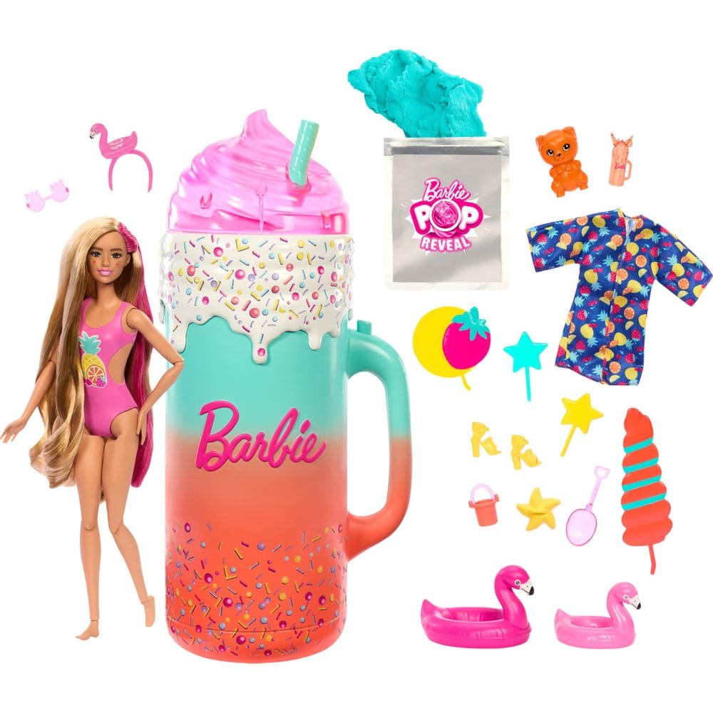 Conjunto de presentes Barbie Pop Reveal Rise & Surprise Fruit com mais de 15 surpresas