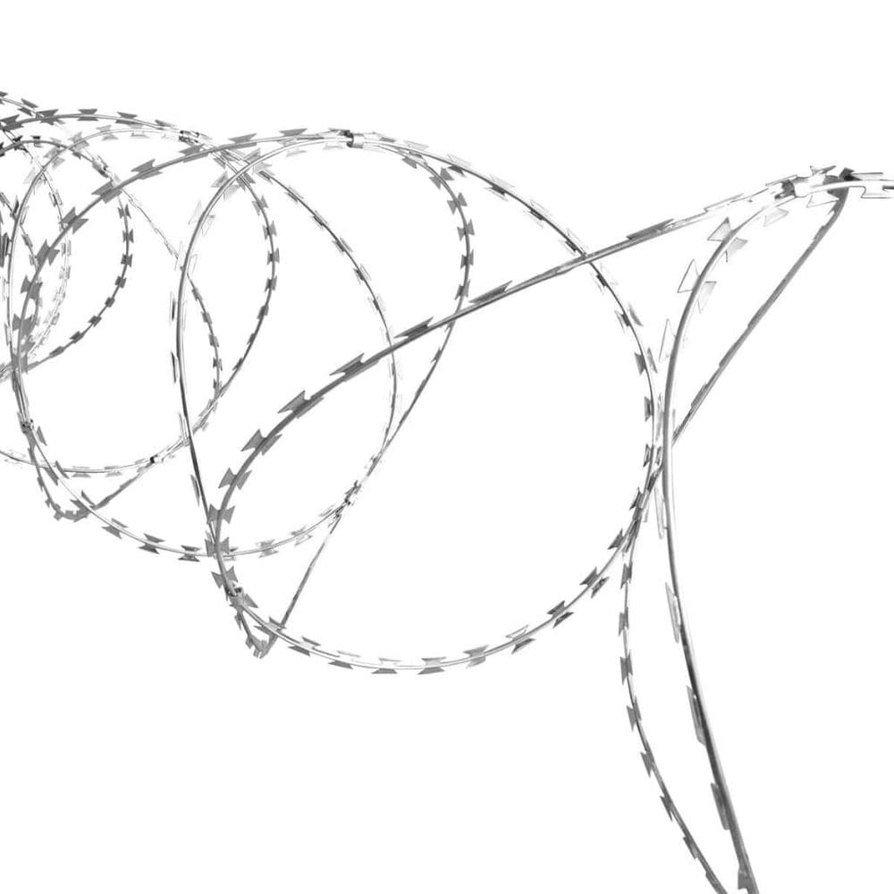 Arame farpado helicoidal vidaXL 18 Clipped Galvanizado