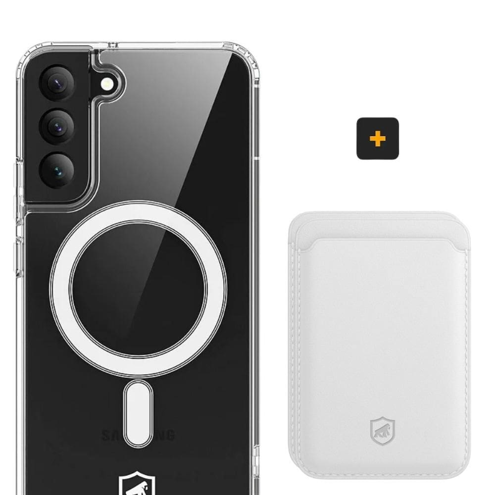 Kit Magsafe - Capa case capinha e Carteira para Samsung Galaxy S22 - Gshield