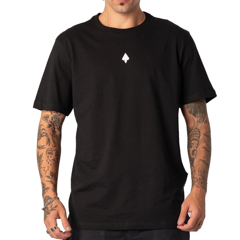 Camiseta MCD Caveira Cromada SM26 Masculina Preto
