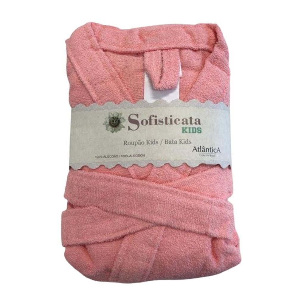 Roupão Felpudo Infantil Tamanho 10 Atlântica