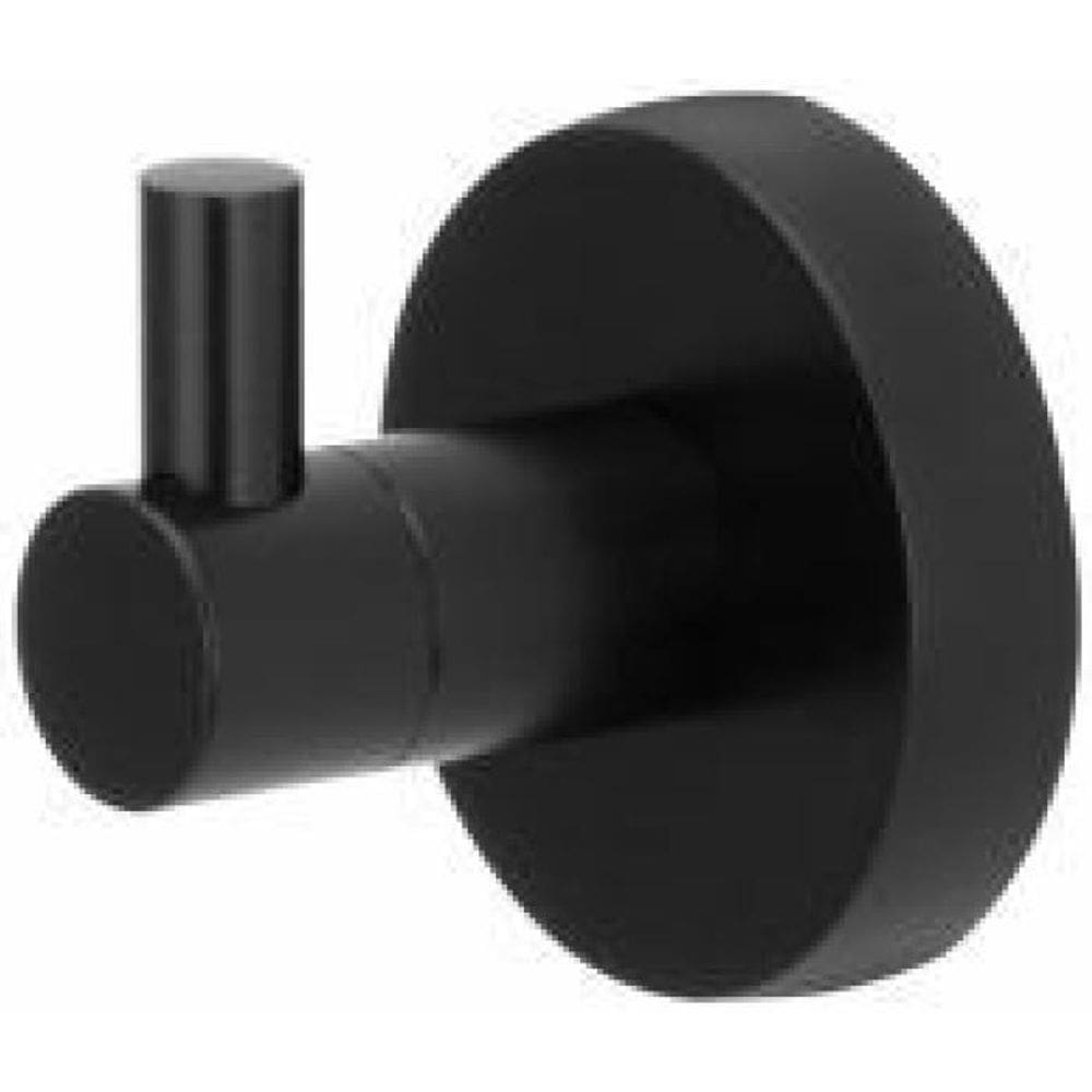 Cabide Preto Fosco - Fácil Instalação - Kit de Fixação