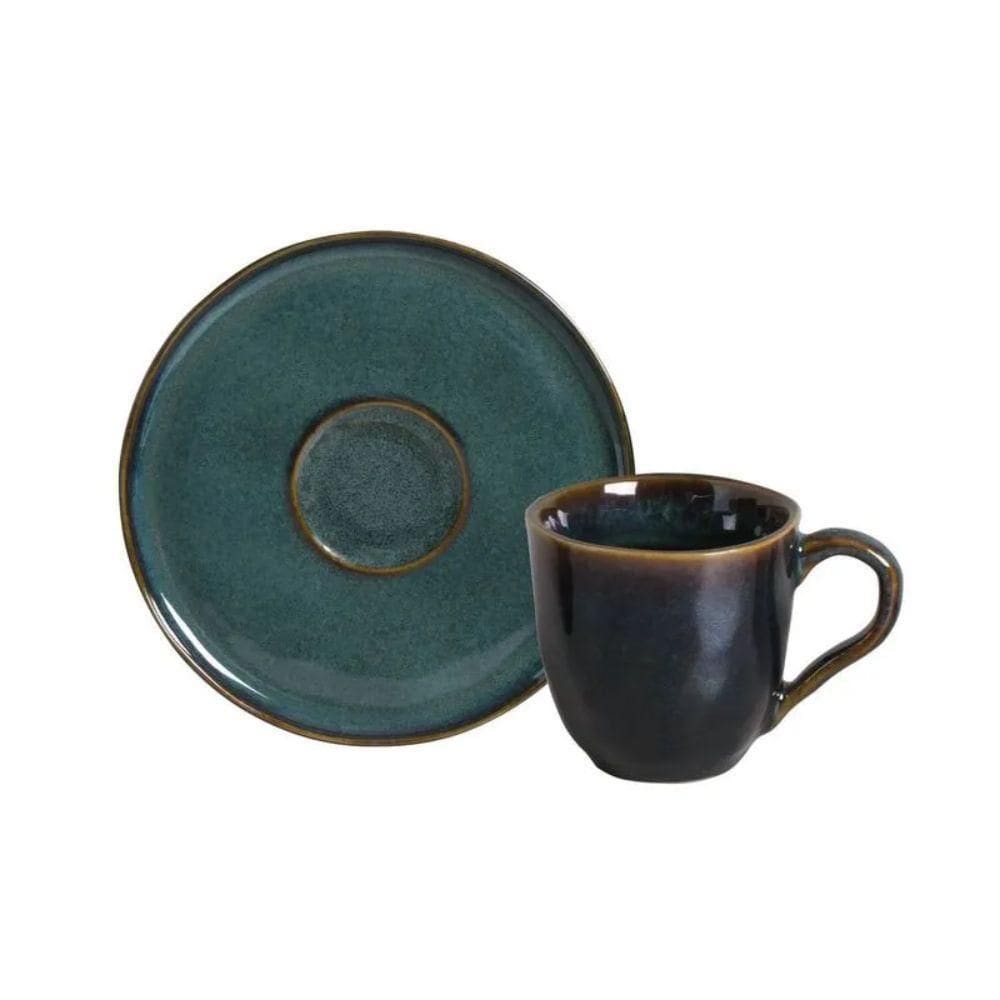 Conjunto Com 6 Xícaras De Café Com Pires Bio Oceano 120Ml