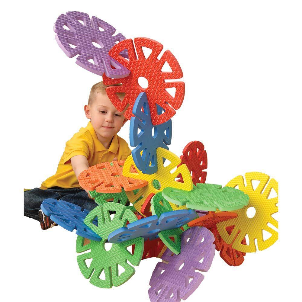 Conjunto de construção, brinquedos construtivos, com vários entalhes, 24 unidades