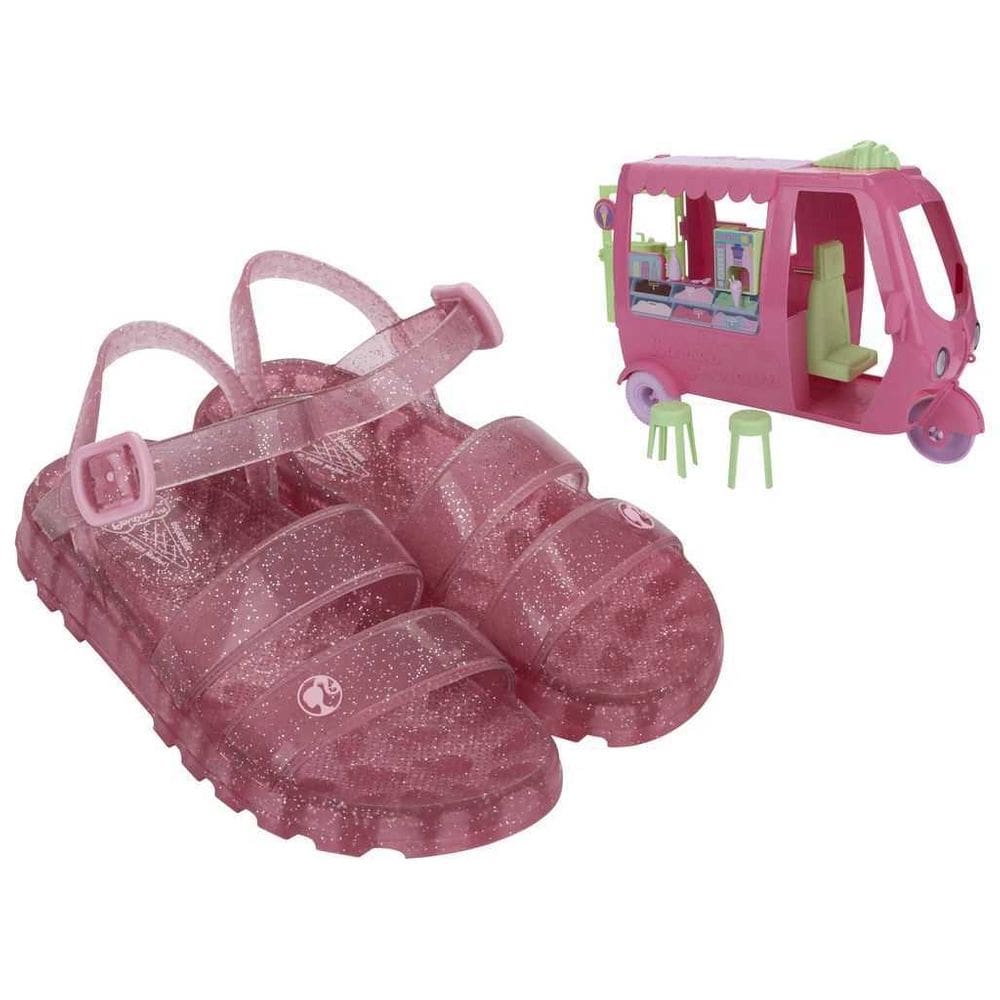 Sandália Infantil Menina Grendene Kids Barbie Com Sorveteria