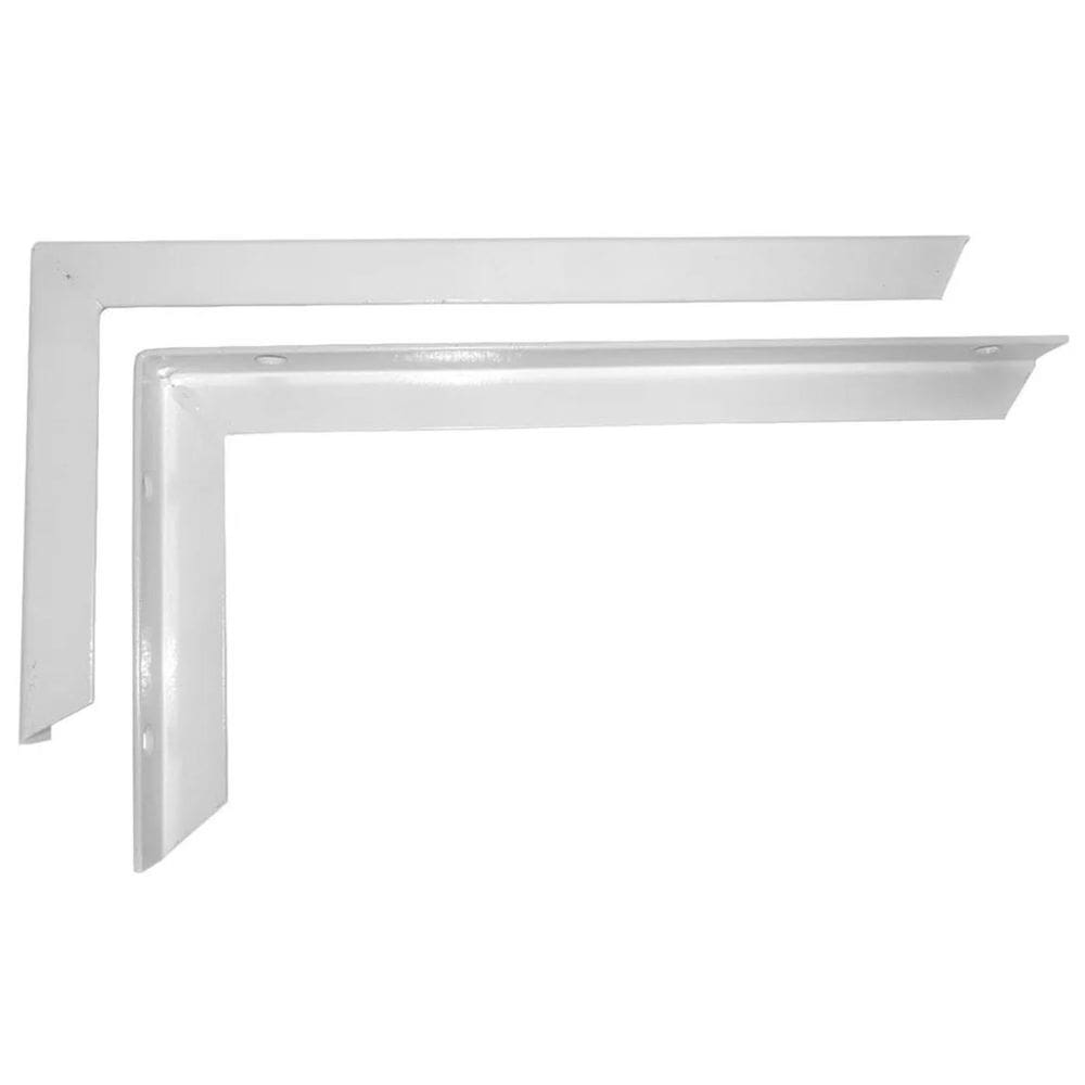 Mão Francesa Branca 48,5x27,5cm - 50kg - 4 Suportes