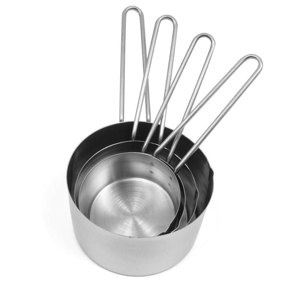 Conjunto de Medidores - 4 Xícaras Medidoras - Inox