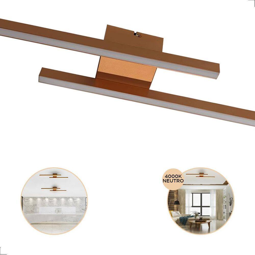 Lustre Plafon Kit 75Cm Led 4000K Branco Neutro 18W Bivolt