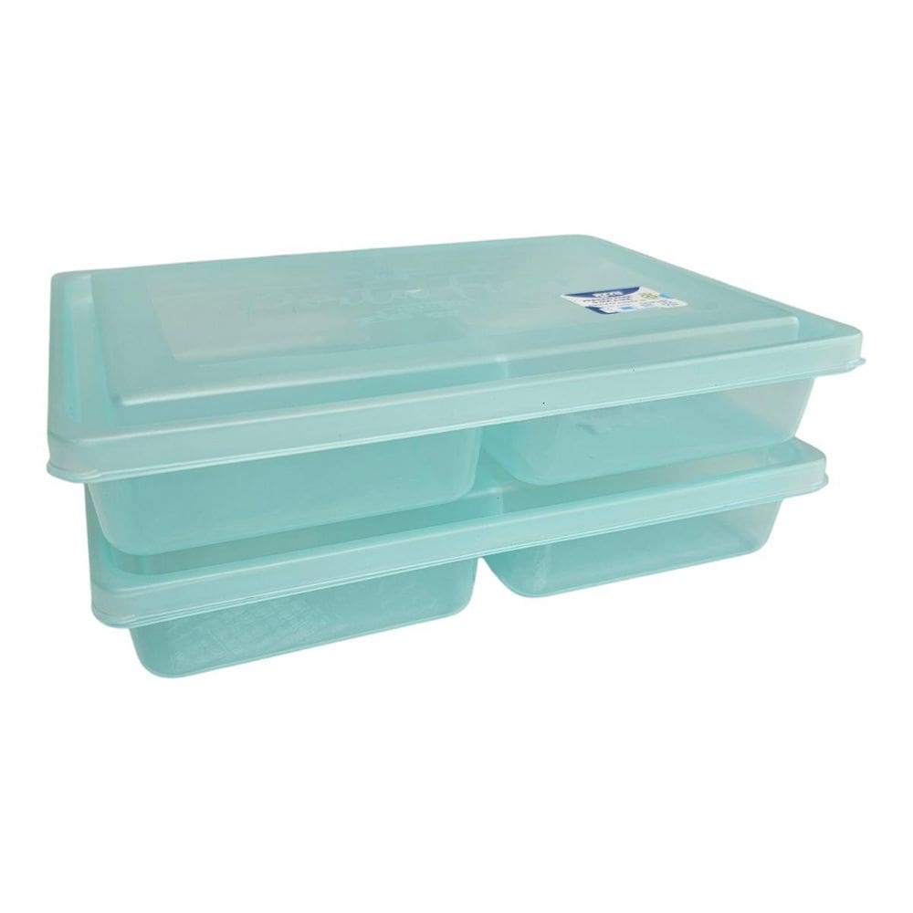 Kit 02 Porta Frios Organizador Duplo Plástico Translucido