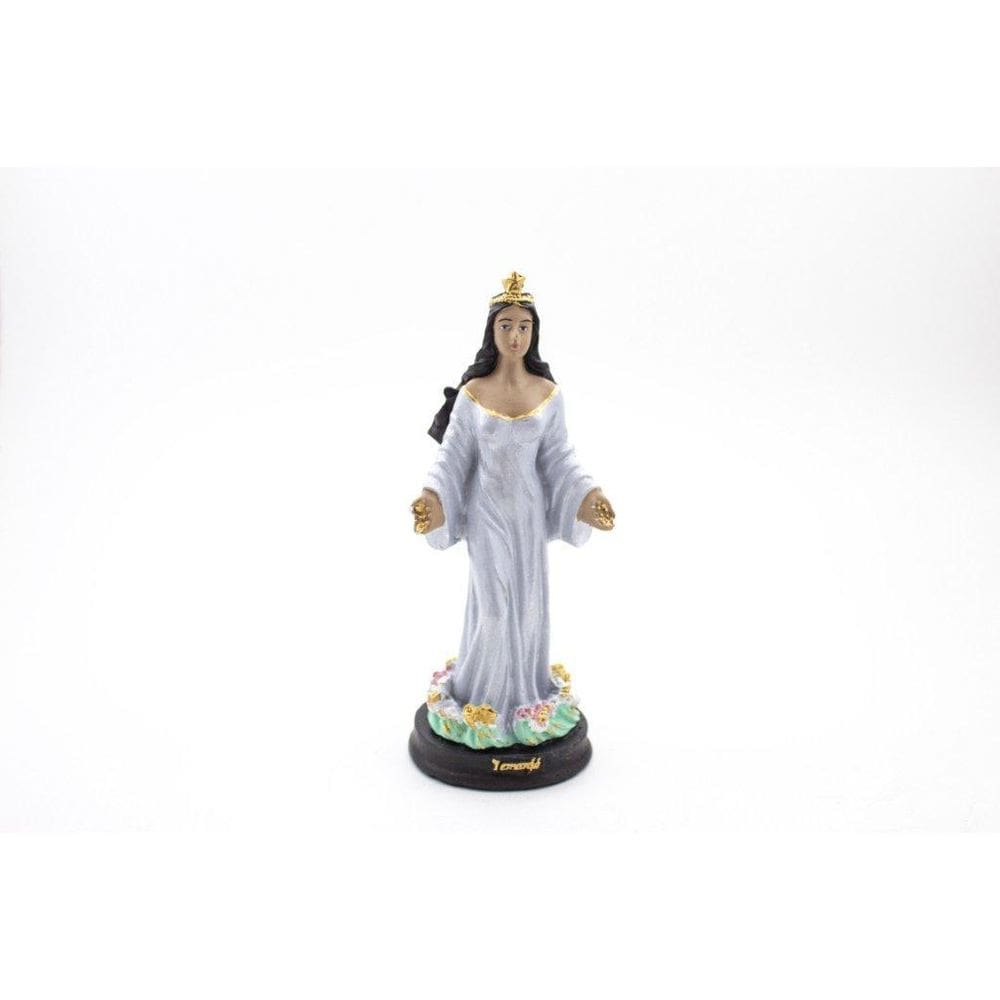 Imagem Iemanjá Vestido Branco Gesso 15 Cm