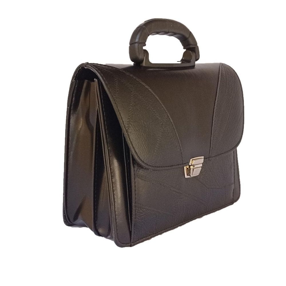 Pasta Executiva Tripla Ap Liso Preta Com Costurado R1873