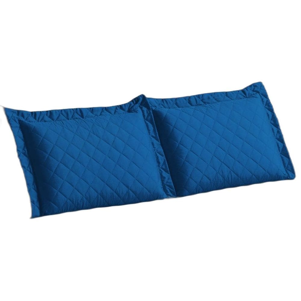 Kit 02 Porta Travesseiros Avulso Matelado Fronha 70X50 Azul