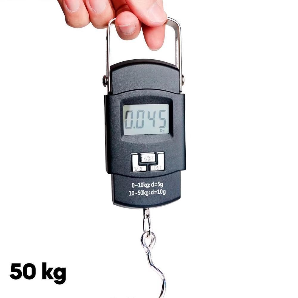 Balança De Mão Portatil Até 50Kg Com Gancho Para Bagagem